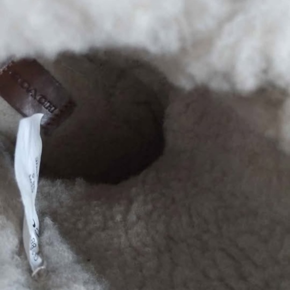 Coach Moto Genuine Shearling Boots size 8B - Picture 8 of 10